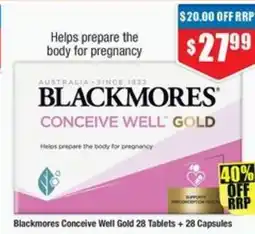 Chemist Warehouse Blackmores Conceive Well Gold offer