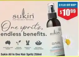 Chemist Warehouse Sukin All In One Hair Spritz offer