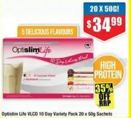Chemist Warehouse Optislim Life VLCD 10 Day Variety Pack offer
