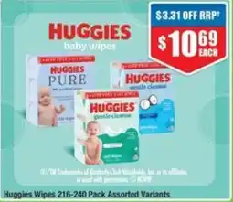 Chemist Warehouse Huggies Wipes offer