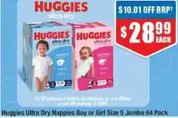 Chemist Warehouse Huggies Ultra Dry Nappies offer