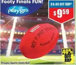 Chemist Warehouse Playgro Sports Footy Ball offer