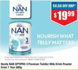 Chemist Warehouse Nestle NAN OPTIPRO 3 Premium Toddler Milk Drink Powder offer