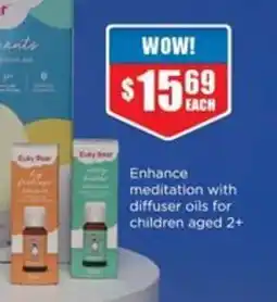 Chemist Warehouse Euky Bear diffuser oils for children aged 2+ offer