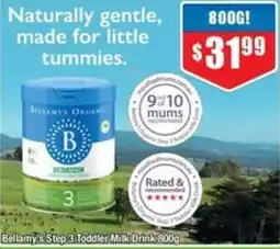 Chemist Warehouse Bellamy's Toddler Milk Drink offer