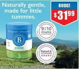 Chemist Warehouse Bellamy's Step 3 Toddler Milk Drink offer