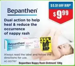 Chemist Warehouse Bepanthen Nappy Rash Ointment offer