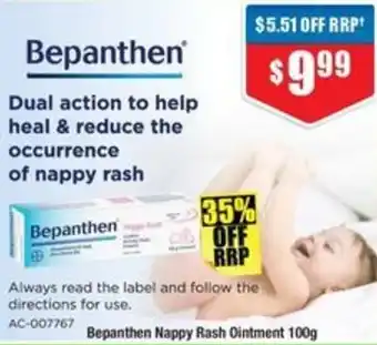 Chemist Warehouse Bepanthen Nappy Rash Ointment offer