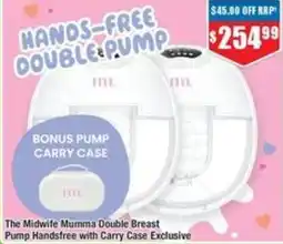 Chemist Warehouse The Midwife Mumma Double Breast Pump Handsfree with Carry Case offer