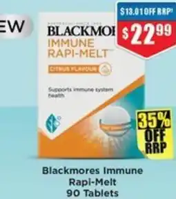 Chemist Warehouse Blackmores Immune Rapi-Melt 90 Tablets offer
