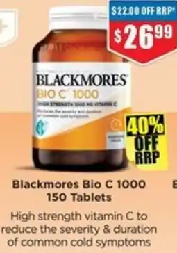 Chemist Warehouse Blackmores Bio C offer