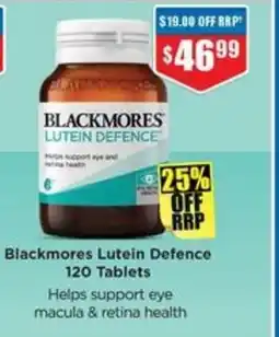 Chemist Warehouse Blackmores Lutein Defence 120 Tablets offer