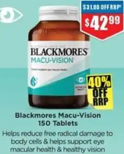 Chemist Warehouse Blackmores Macu-Vision offer