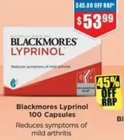 Chemist Warehouse Blackmores Lyprinol offer