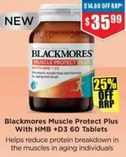 Chemist Warehouse Blackmores Muscle Protect Plus With HMB +D3 offer