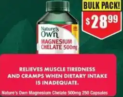 Chemist Warehouse Nature's Own Magnesium Chelate offer