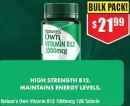 Chemist Warehouse Nature's own vitamin b12 offer