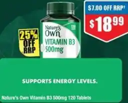 Chemist Warehouse Nature's Own Vitamin B3 offer