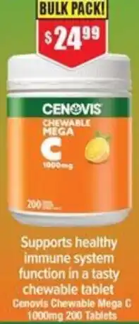 Chemist Warehouse Cenovis Chewable Mega C offer