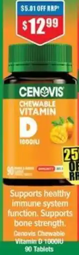 Chemist Warehouse Cenovis Chewable Vitamin D offer