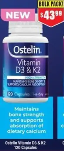 Chemist Warehouse Ostelin Vitamin D3 & K2 offer
