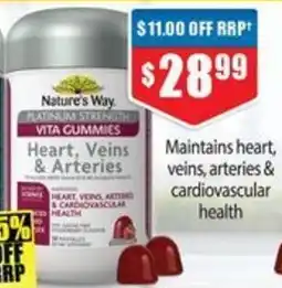 Chemist Warehouse Nature's way platinum strength vita gummies offer
