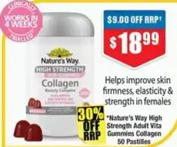 Chemist Warehouse Nature's way high strength Adult Vita Gummies Collagen offer