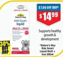 Chemist Warehouse Nature's Way Kids Smart Liquid Multi + Iron offer