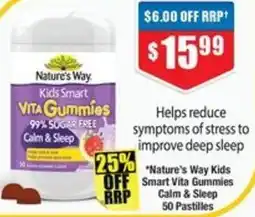 Chemist Warehouse Nature's Way Kids Smart Vita Gummies Calm & Sleep offer