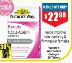 Chemist Warehouse *Nature's Way Beauty Collagen 60 Tablets offer