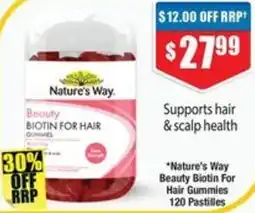Chemist Warehouse Nature's Way Beauty Biotin offer