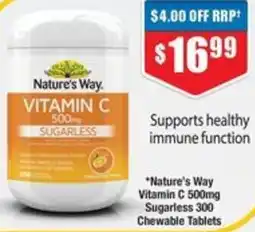 Chemist Warehouse "Nature's Way Vitamin C Sugarless 300 offer