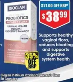 Chemist Warehouse Bioglan Platinum Probiotics Women's Flora offer