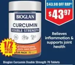 Chemist Warehouse Bioglan curcumin double strength offer