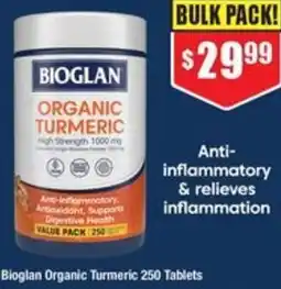 Chemist Warehouse Bioglan organic turmeric offer