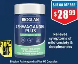 Chemist Warehouse Bioglan Ashwagandha Plus offer