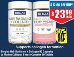 Chemist Warehouse Bioglan Hair Radiance + Collagen offer