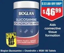 Chemist Warehouse Bioglan Glucosamine + Chondroitin + MSM offer