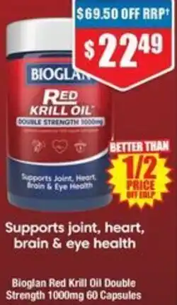 Chemist Warehouse Bioglan Red Krill Oil Double Strength offer