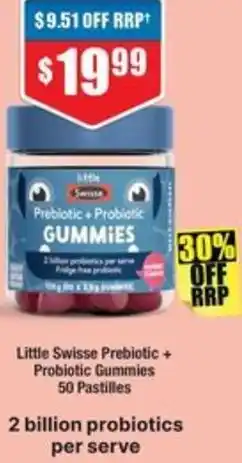 Chemist Warehouse Little Swisse Prebiotic + Probiotic Gummies offer