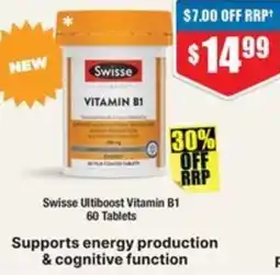 Chemist Warehouse Swisse Ultiboost Vitamin B1 offer