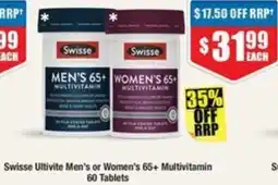 Chemist Warehouse Swisse Ultivite Men's or Women's Multivitamin offer