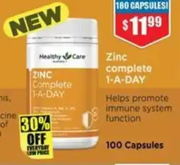 Chemist Warehouse Zinc complete 1-a-day offer