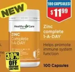Chemist Warehouse Zinc complete offer