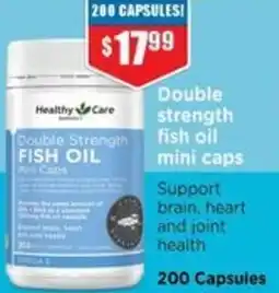 Chemist Warehouse Double strength fish oil mini caps offer