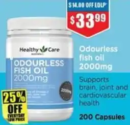 Chemist Warehouse Odourless fish oil offer