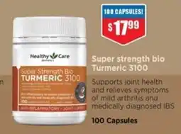Chemist Warehouse Super strength bio Turmeric 3100 offer