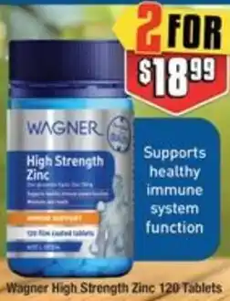 Chemist Warehouse Wagner High Strength Zinc offer