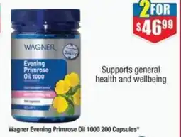 Chemist Warehouse Wagner Evening Primrose Oil 1000 200 Capsules offer