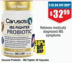Chemist Warehouse Carusos Probiotic-IBS Fighter offer